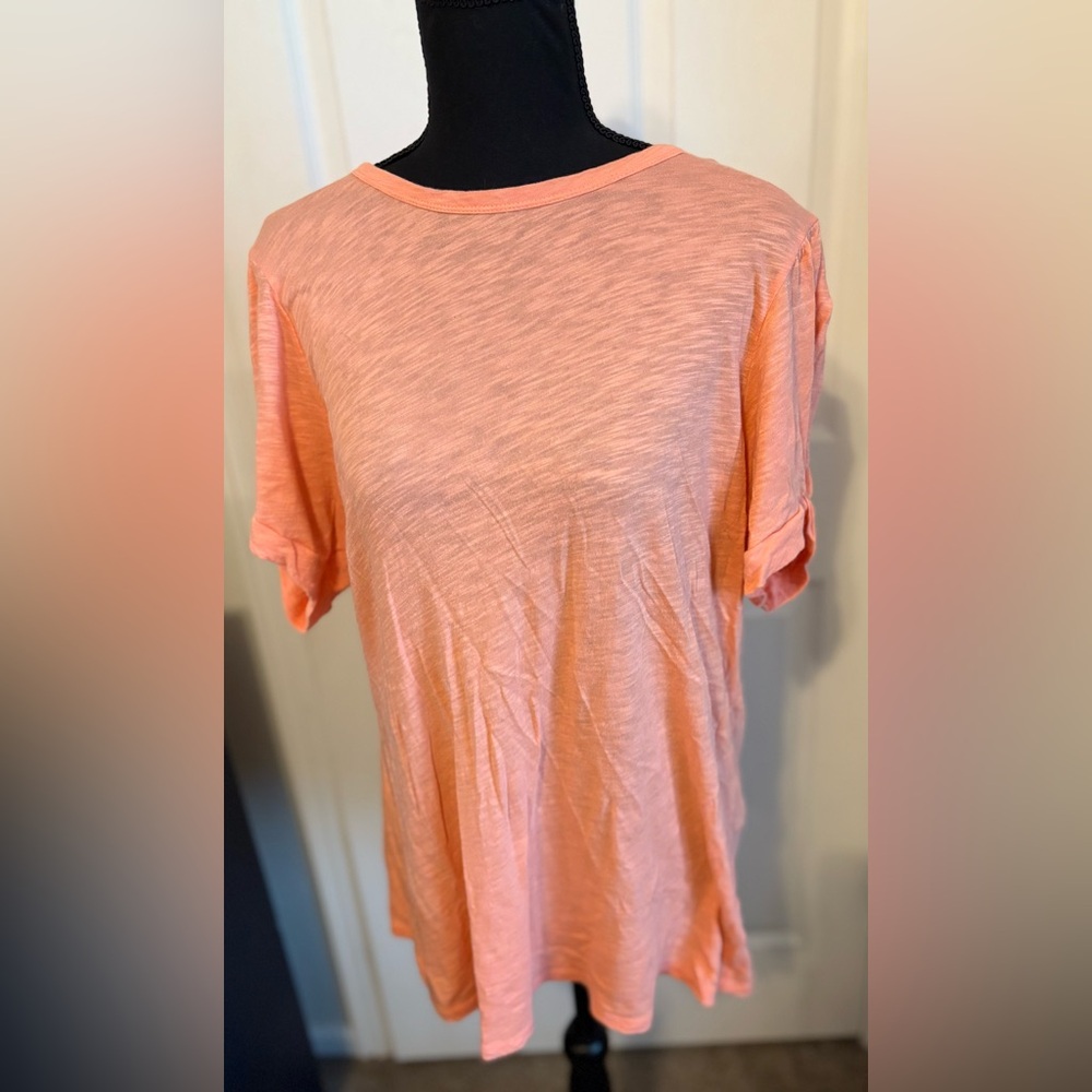 Torrid Coral Short Sleeve Women's Top